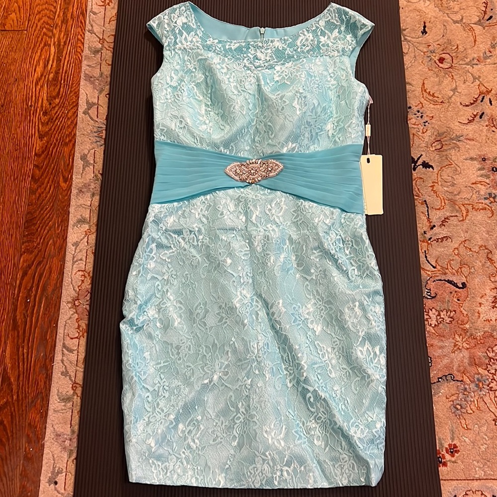 Cocktail dress teal color size 14